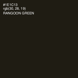 #1E1C13 - Rangoon Green Color Image